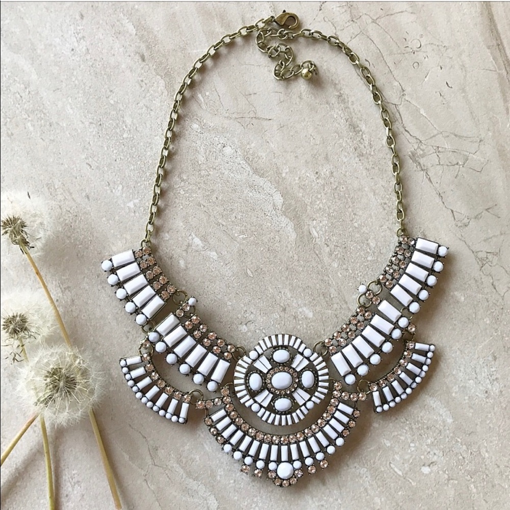 White Marble Statement Necklace Restocked! - image 7